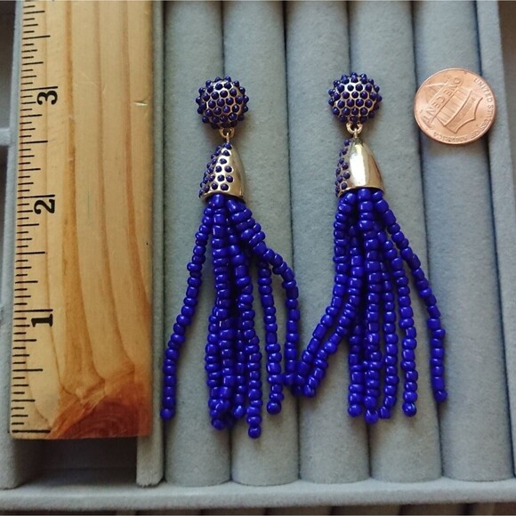 BaubleBar Sugerfix Piñata Tassel Earrings in Blue - Picture 3 of 8